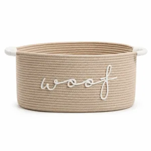Cotton Rope Dog Toy Storage Basket