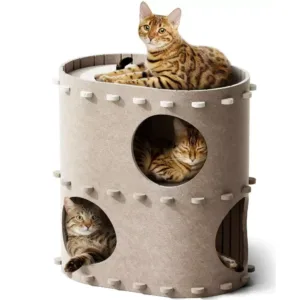 Double-Layer Felt Cat Tunnel & Lounge